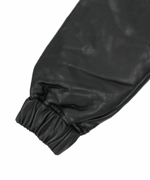 STYLISE（スタイライズ）の「【FIRST DOWN】PU Leather V-Down JKT SMU / ブラック [F942110]（ダウンジャケット/コート・メンズ・ブラック・M/L/LL）」の7枚目の写真