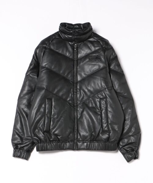 STYLISE（スタイライズ）の「【FIRST DOWN】PU Leather V-Down JKT SMU / ブラック [F942110]（ダウンジャケット/コート・メンズ・ブラック・M/L/LL）」の10枚目の写真