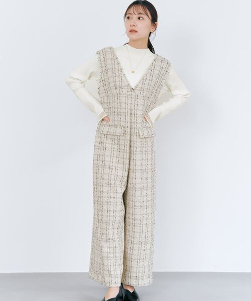 COHINA(コヒナ)の「シアーフレアスリーブリブニット 【低身長・小柄女性】(ニット/セーター・レディース・ホワイト/グリーン/ピンク/グレー・ONE SIZE)」の10枚目の写真