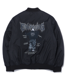 BUNKERBUSTER（バンカーバスター）の「ストリートボーイダウンジャケット航空ジャンパー MQ1JU005_BLACK（MA-1）」