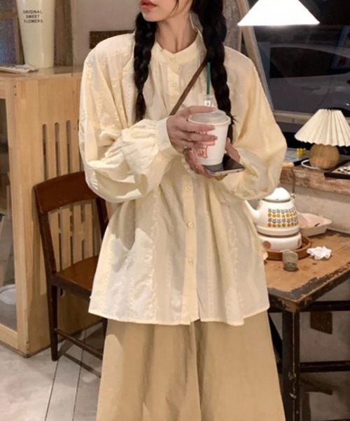 SallyLunn(サリーラン)の「レースギャザーブラウス(シャツ/ブラウス・レディース・ホワイト・SMALL/MEDIUM/LARGE)」の6枚目の写真