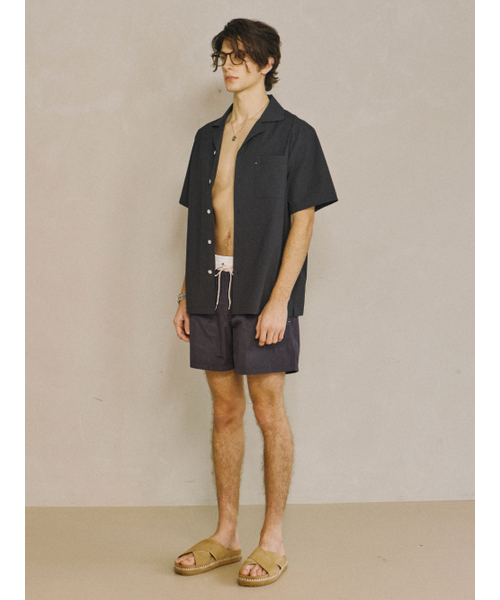 PADO SEOUL(パドソウル)の「シアサーカーオープンカラーシャツネイビー(シャツ/ブラウス・メンズ・その他・LARGE/X-LARGE)」の2枚目の写真