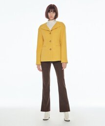 [22FW] NO COLLAR JACKET - Yellow