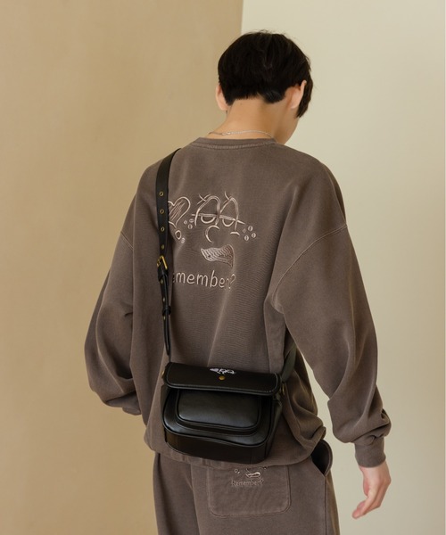 フラップポケットPUレザーショルダーバッグ / Flap Pocket PU Leather