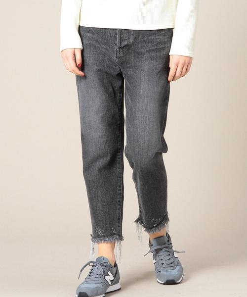 BEAUTY&YOUTH UNITED ARROWS（ビューティーアンドユースユナイテッドアローズ）の「BY カットオフ9分丈デニムパンツ：◆（デニムパンツ・レディース・ライトグレー/コバルトブルー/ホワイト・SMALL/MEDIUM）」の3枚目の写真