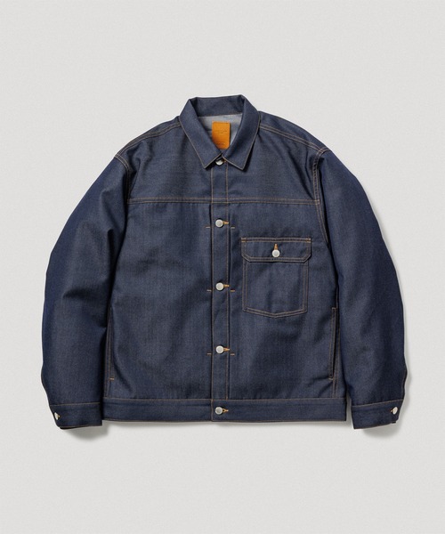 ADAM ET ROPE'(アダムエロペ)の「【NIKKE】デニム トラッカー ジャケット / ADAM ET ROPE' JEANS -PERS-(デニムジャケット・メンズ・ブラック系その他2/ブラック/ネイビー・S/L/M)」の3枚目の写真