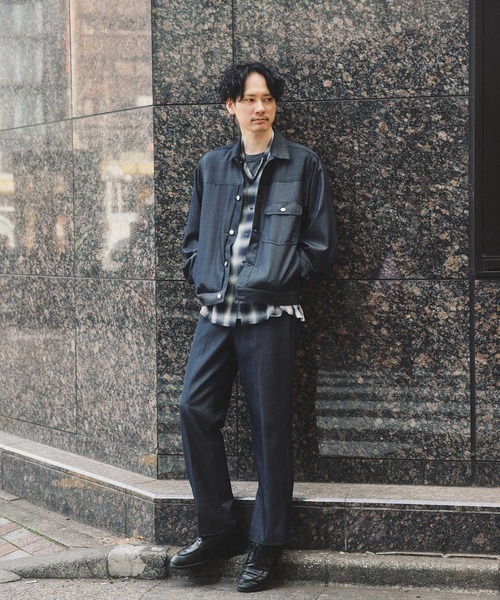 ADAM ET ROPE'(アダムエロペ)の「【NIKKE】デニム トラッカー ジャケット / ADAM ET ROPE' JEANS -PERS-(デニムジャケット・メンズ・ブラック系その他2/ブラック/ネイビー・S/L/M)」の14枚目の写真