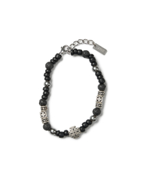 ETCE（イーティーシーイー）の「CROSS BEADS BRACELET (BLACK)（ブレスレット）」