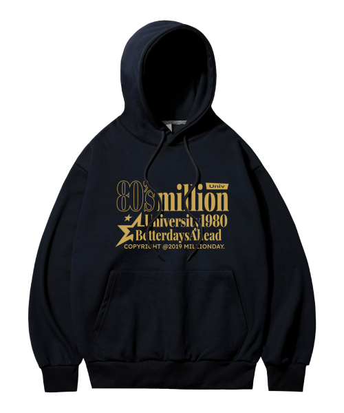 MILLION DAY(ミリオンデイ)の「エイティ特洋面フードパーカー(パーカー・レディース・その他・M/L/XL)」の1枚目の写真