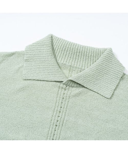 EDWARDMAX（エドワードマックス）の「ブクルサマーコットンカラーニット（ニット/セーター・レディース・その他・L/M/XL）」の3枚目の写真
