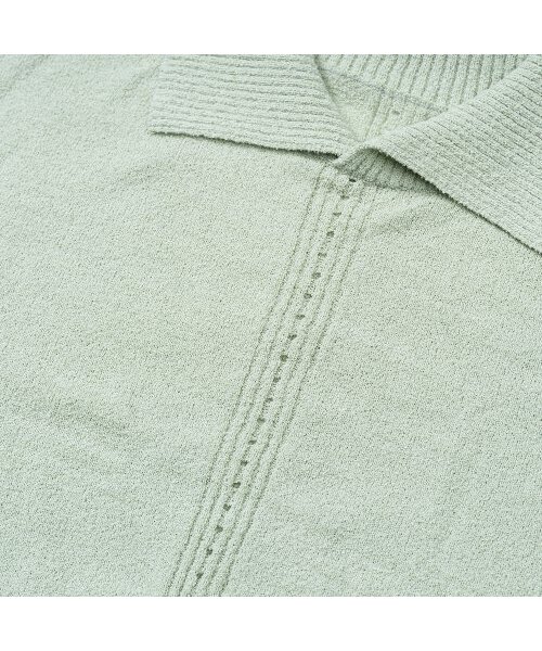 EDWARDMAX（エドワードマックス）の「ブクルサマーコットンカラーニット（ニット/セーター・レディース・その他・L/M/XL）」の4枚目の写真
