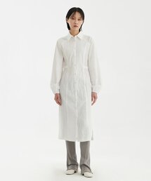 YOUTH（ユース）の「Side-Slit Shirt Dress - White（ワンピース）」