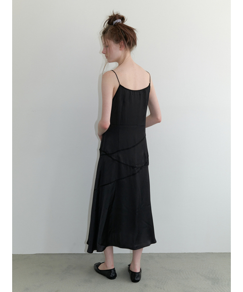 KINDABABY(カインダベイビー)の「lace line slip dress - black(ワンピース・レディース・ブラック・FREE)」の3枚目の写真