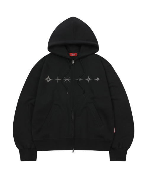 BLACK STAR BLACK ジップパーカー Blackstar Zip Hoodie | Show Ink