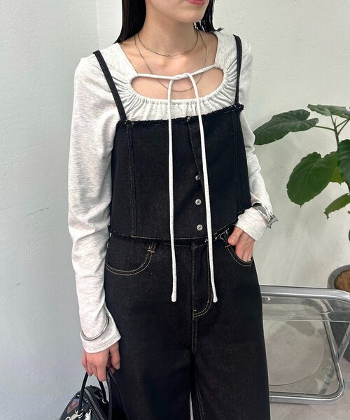 mystic（ミスティック）の「【ZOZO限定/REVIVAL】26SSマルチWAYデニム（デニムパンツ・レディース・ブラック/ネイビー・0/1/2）」の3枚目の写真