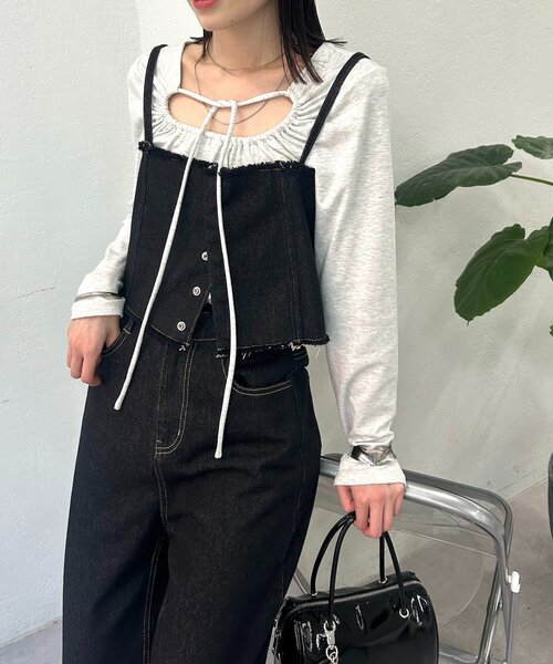 mystic（ミスティック）の「【ZOZO限定/REVIVAL】26SSマルチWAYデニム（デニムパンツ・レディース・ブラック/ネイビー・0/1/2）」の4枚目の写真