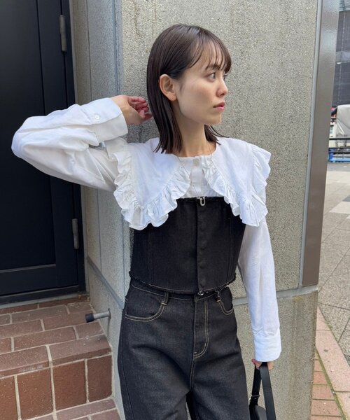 mystic（ミスティック）の「【ZOZO限定/REVIVAL】26SSマルチWAYデニム（デニムパンツ・レディース・ブラック/ネイビー・0/1/2）」の10枚目の写真