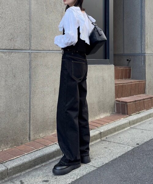 mystic（ミスティック）の「【ZOZO限定/REVIVAL】26SSマルチWAYデニム（デニムパンツ・レディース・ブラック/ネイビー・0/1/2）」の12枚目の写真