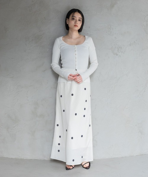 A part by（アパートバイ）の「フィブリルナロースカート（スカート・レディース・ブラック/イエロー系その他/ホワイト系その他・SMALL/MEDIUM）」の13枚目の写真