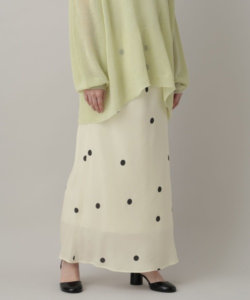A part by（アパートバイ）の「フィブリルナロースカート（スカート・レディース・ブラック/イエロー系その他/ホワイト系その他・SMALL/MEDIUM）」の15枚目の写真