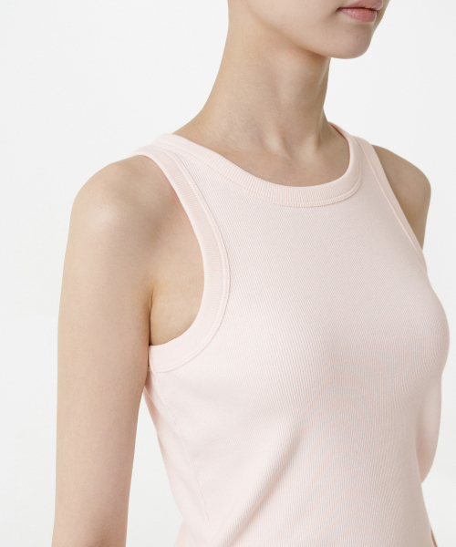 MUSINSA STANDARD WOMAN（ムシンサスタンダードウーマン）の「ウィメンズエッセンシャルタンクトップ [ベイビーピンク]（Tシャツ/カットソー・レディース・その他・LARGE/MEDIUM/SMALL/X-SMALL）」の4枚目の写真