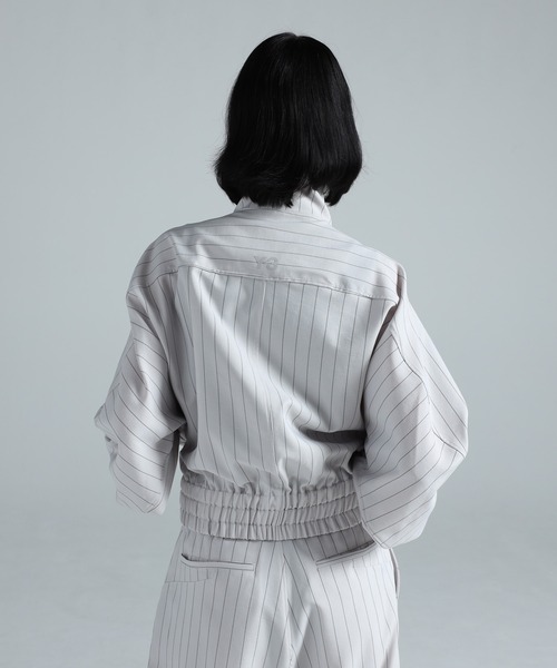Y-3(ワイスリー)の「Y-3 PINSTRIPE SPORT UNIFORM BLOUSON(ジャージ・レディース・ホワイト系その他・X-SMALL/SMALL/XX-SMALL/MEDIUM/LARGE)」の3枚目の写真