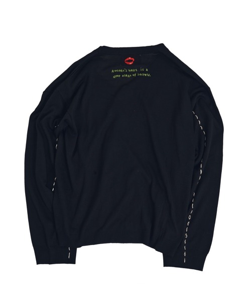 EFFECTEN（エフェクテン）の「【EFFECTEN】Stitch smooth cardigan（カーディガン/ボレロ・メンズ・ブラック/オレンジ系その他・MEDIUM/LARGE）」の12枚目の写真