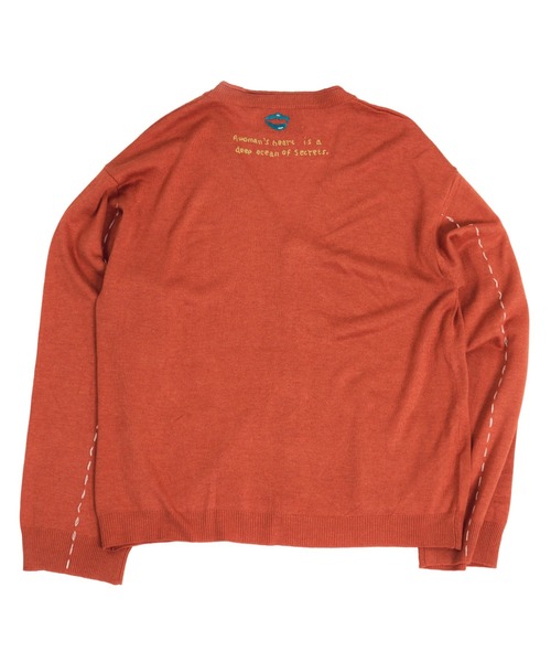 EFFECTEN（エフェクテン）の「【EFFECTEN】Stitch smooth cardigan（カーディガン/ボレロ・メンズ・ブラック/オレンジ系その他・MEDIUM/LARGE）」の14枚目の写真