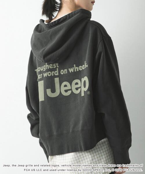 GOOD ROCK SPEED（グッドロックスピード）の「『別注』GOOD ROCK SPEED×URBAN RESEARCH　ジープ HOODIE（パーカー・レディース・チャコールグレー/ベージュ・FREE）」の9枚目の写真