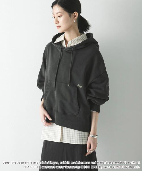 GOOD ROCK SPEED（グッドロックスピード）の「『別注』GOOD ROCK SPEED×URBAN RESEARCH　ジープ HOODIE（パーカー・レディース・チャコールグレー/ベージュ・FREE）」の11枚目の写真