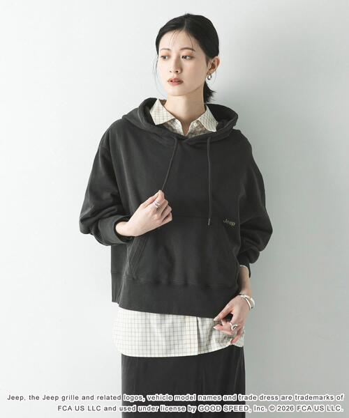 GOOD ROCK SPEED（グッドロックスピード）の「『別注』GOOD ROCK SPEED×URBAN RESEARCH　ジープ HOODIE（パーカー・レディース・チャコールグレー/ベージュ・FREE）」の13枚目の写真