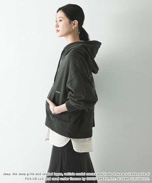 GOOD ROCK SPEED（グッドロックスピード）の「『別注』GOOD ROCK SPEED×URBAN RESEARCH　ジープ HOODIE（パーカー・レディース・チャコールグレー/ベージュ・FREE）」の14枚目の写真