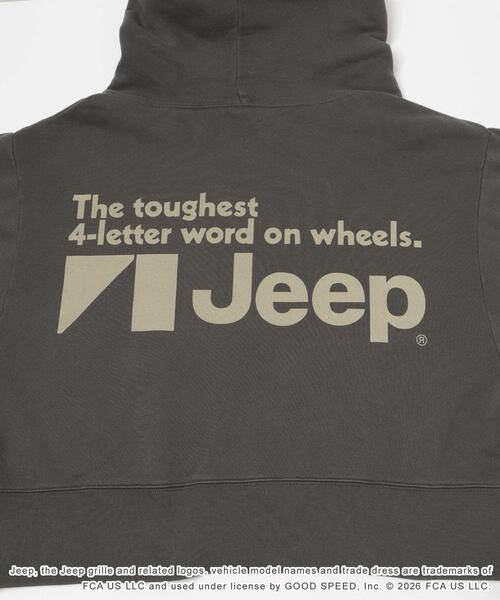 GOOD ROCK SPEED（グッドロックスピード）の「『別注』GOOD ROCK SPEED×URBAN RESEARCH　ジープ HOODIE（パーカー・レディース・チャコールグレー/ベージュ・FREE）」の17枚目の写真