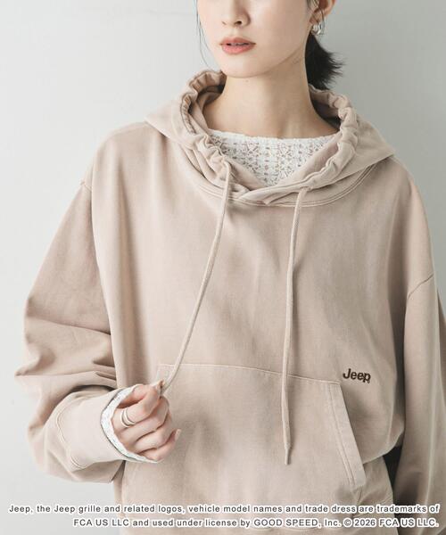 GOOD ROCK SPEED（グッドロックスピード）の「『別注』GOOD ROCK SPEED×URBAN RESEARCH　ジープ HOODIE（パーカー・レディース・チャコールグレー/ベージュ・FREE）」の19枚目の写真