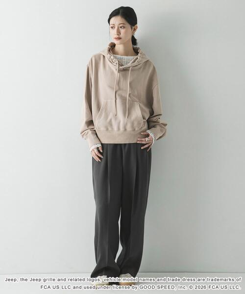 GOOD ROCK SPEED(グッドロックスピード)の「『別注』GOOD ROCK SPEED×URBAN RESEARCH ジープ HOODIE(パーカー・レディース・チャコールグレー/ベージュ・FREE)」の17枚目の写真