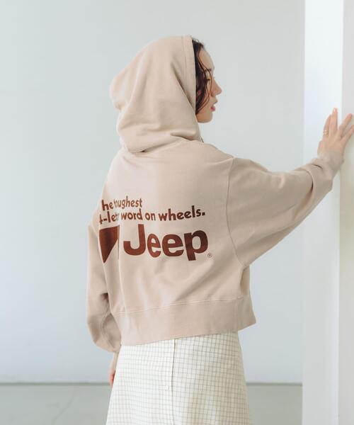 GOOD ROCK SPEED(グッドロックスピード)の「『別注』GOOD ROCK SPEED×URBAN RESEARCH ジープ HOODIE(パーカー・レディース・チャコールグレー/ベージュ・FREE)」の18枚目の写真