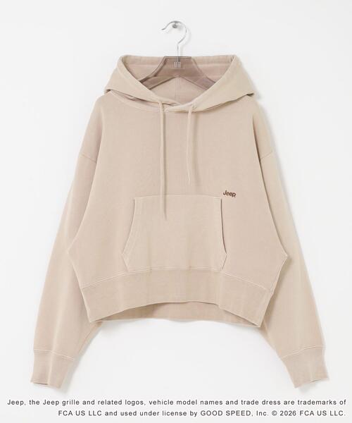 GOOD ROCK SPEED（グッドロックスピード）の「『別注』GOOD ROCK SPEED×URBAN RESEARCH　ジープ HOODIE（パーカー・レディース・チャコールグレー/ベージュ・FREE）」の7枚目の写真