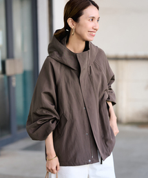 FRAMeWORK | ≪追加≫リネンPLタッサーフードショートブルゾン(マウンテンパーカー)