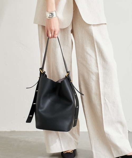 LE TALON（ルタロン）の「《追加》LETALON コンビワンハンドルバッグ（ショルダーバッグ・レディース・ブラック/ベージュ・FREE）」の7枚目の写真