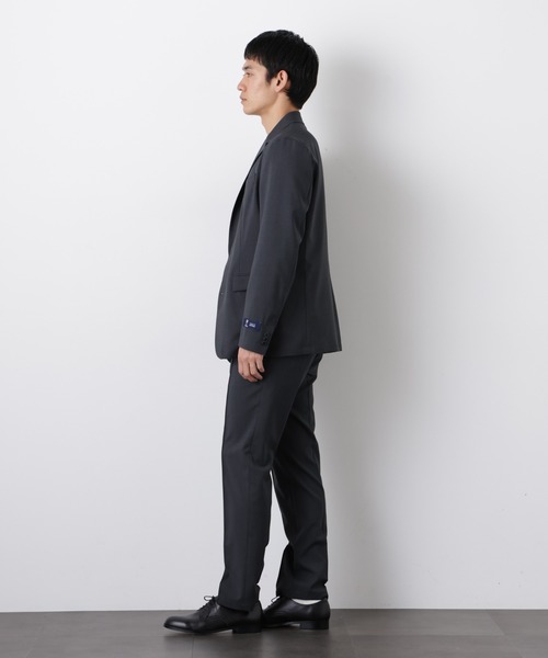 NANO universe(ナノユニバース)の「「DamerinoSelect」JAPANfabricウールストレッチパンツ(セットアップ可)(スラックス・メンズ・ブラウン/ネイビー/チャコール・M/S/L)」の16枚目の写真