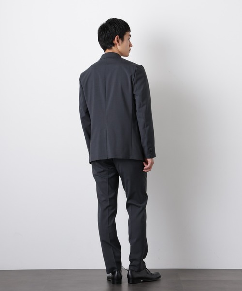 NANO universe(ナノユニバース)の「「DamerinoSelect」JAPANfabricウールストレッチパンツ(セットアップ可)(スラックス・メンズ・ブラウン/ネイビー/チャコール・M/S/L)」の17枚目の写真
