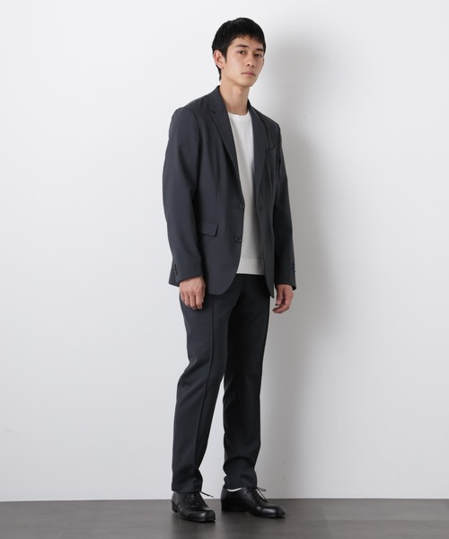 NANO universe(ナノユニバース)の「「DamerinoSelect」JAPANfabricウールストレッチパンツ(セットアップ可)(スラックス・メンズ・ブラウン/ネイビー/チャコール・M/S/L)」の15枚目の写真