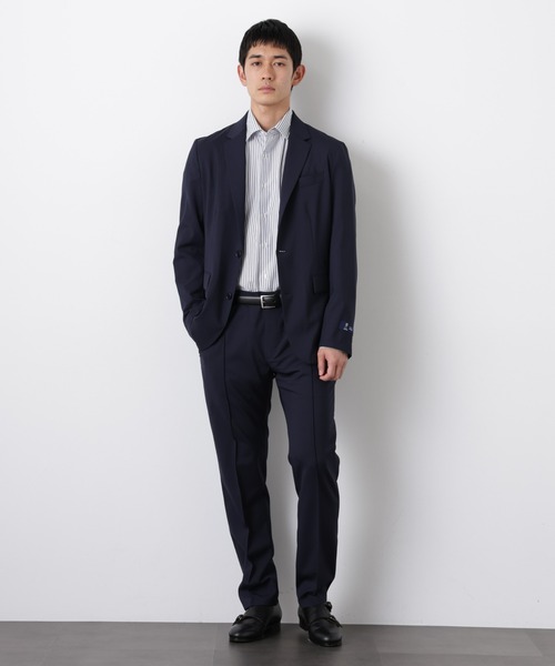 NANO universe(ナノユニバース)の「「DamerinoSelect」JAPANfabricウールストレッチパンツ(セットアップ可)(スラックス・メンズ・ブラウン/ネイビー/チャコール・M/S/L)」の20枚目の写真