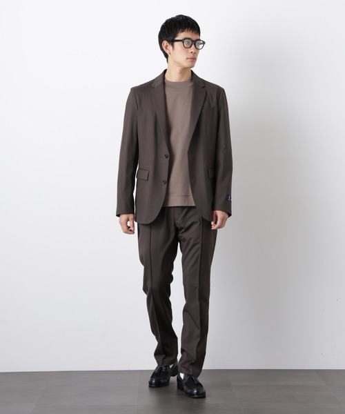 NANO universe(ナノユニバース)の「「DamerinoSelect」JAPANfabricウールストレッチパンツ(セットアップ可)(スラックス・メンズ・ブラウン/ネイビー/チャコール・M/S/L)」の7枚目の写真