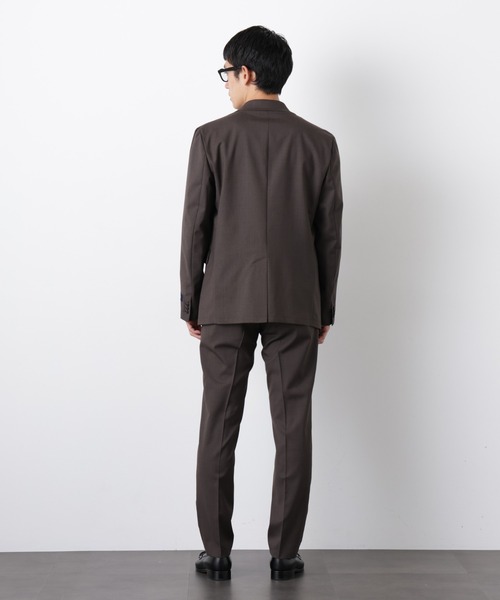 NANO universe(ナノユニバース)の「「DamerinoSelect」JAPANfabricウールストレッチパンツ(セットアップ可)(スラックス・メンズ・ブラウン/ネイビー/チャコール・M/S/L)」の10枚目の写真