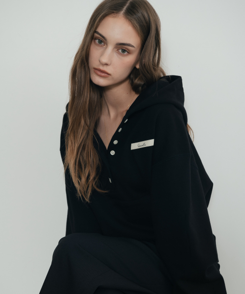 (W) T‑shirt Cotton Sweet‑Foord — женская футболка черная