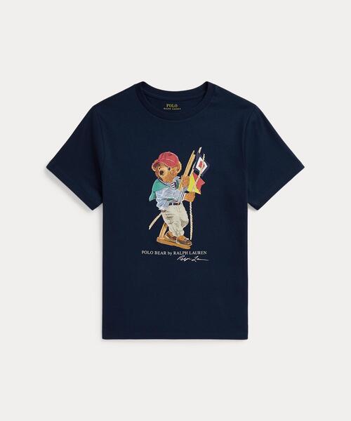 POLO RALPH LAUREN CHILDRENSWEAR(ポロ ラルフ ローレン チルドレンズウェア)の「Polo ベア コットン ジャージー Tシャツ(Tシャツ/カットソー・キッズ・ネイビー系1・XL/S/M/L)」の1枚目の写真