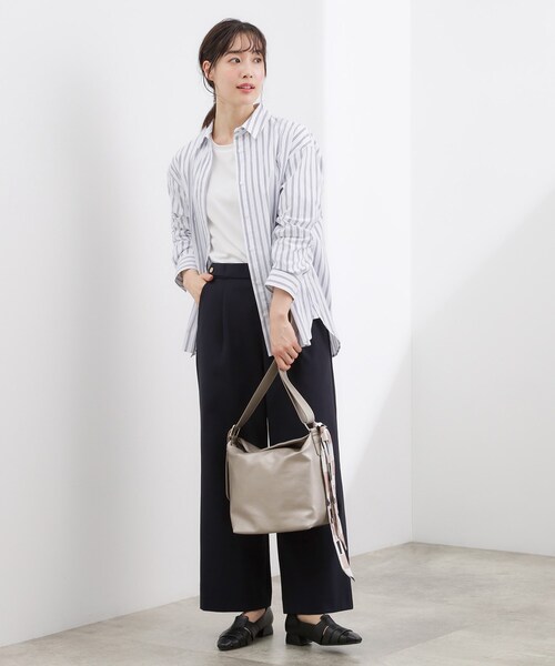 grove(グローブ)の「◆フラップスカーフ付ワンショルダー(ショルダーバッグ・レディース・ナチュラル/シルバー系その他/ブラック・00)」の5枚目の写真