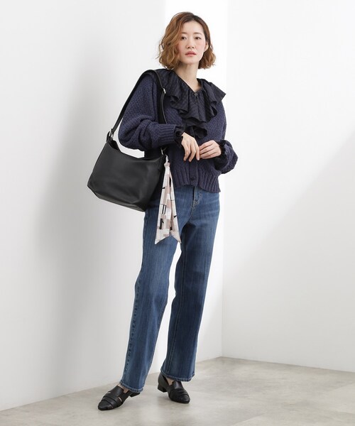 grove(グローブ)の「◆フラップスカーフ付ワンショルダー(ショルダーバッグ・レディース・ナチュラル/シルバー系その他/ブラック・00)」の9枚目の写真