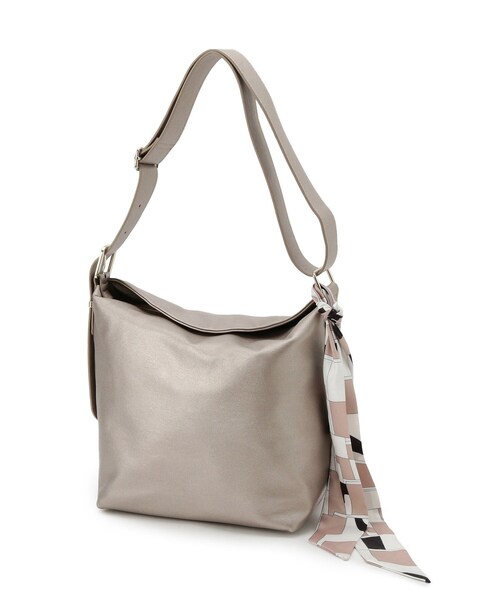 grove(グローブ)の「◆フラップスカーフ付ワンショルダー(ショルダーバッグ・レディース・ナチュラル/シルバー系その他/ブラック・00)」の11枚目の写真